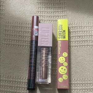 Maybelline Lip Liner and Gloss Set - Brown and Pink